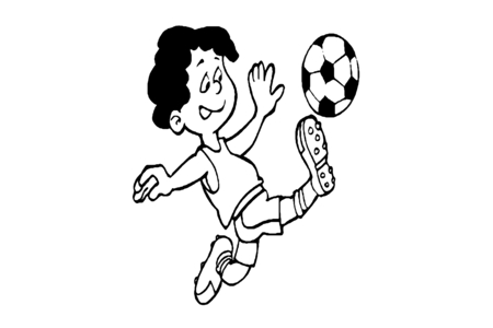 Coloriage Football 02 – 10doigts.fr